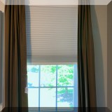 D110. Two sets of brown Restoration Hardware window treatments. - $150 per pair 